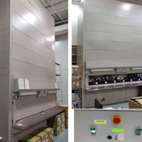 2 White Vertical Carousels - Series 2400